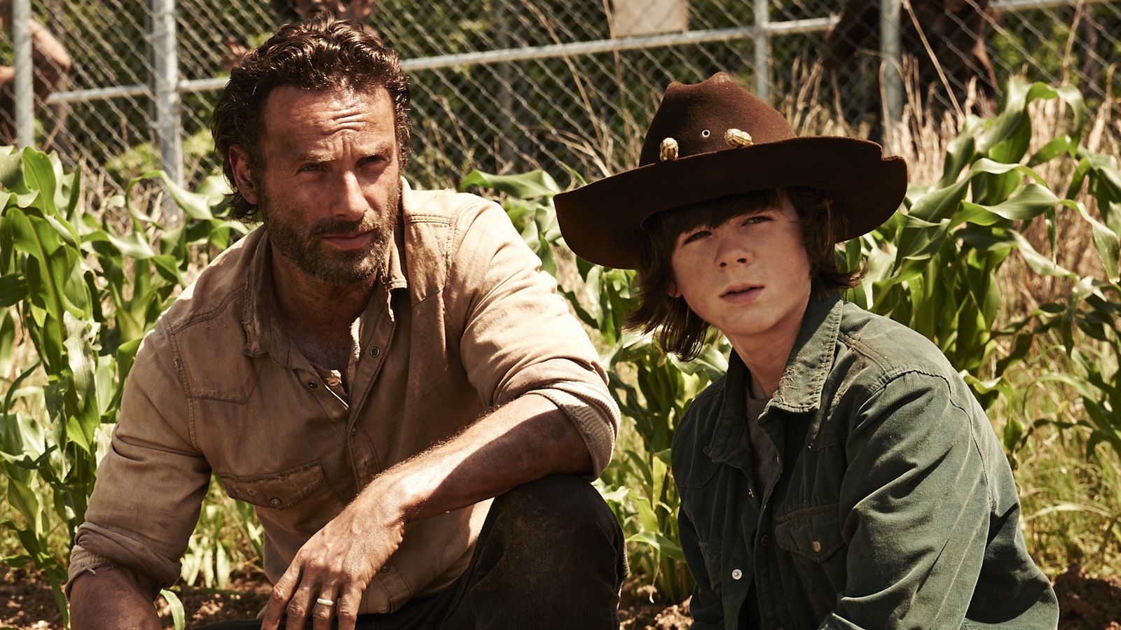 the walking dead rick and carl